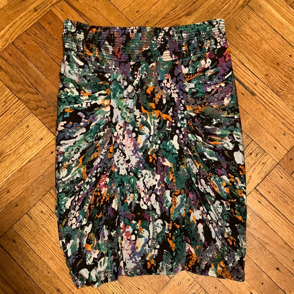 Catherine Malandrino skirt. Yellow label. Ruched skirt